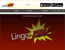 Tablet Screenshot of lingozing.com